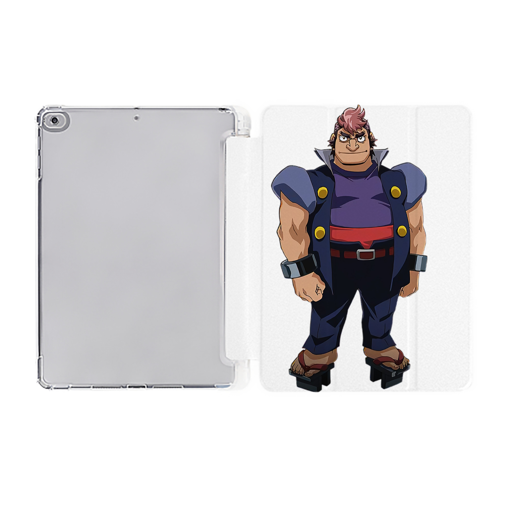 （画像用） 遊☆戯☆王 Yu-Gi-Oh! IPad ケース ペン収納付き 三つ折りスタンド PUレザー×シリコン 対応機種9.5/10.5/10.9インチ